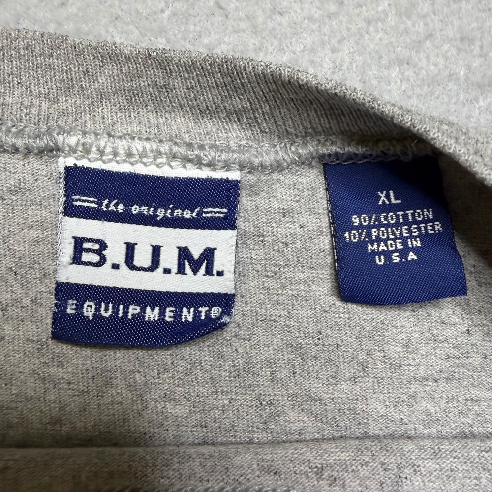 B.U.M. Equipment T-Shirt Mens XL Grey Boarding Co Graphic Vintage Y2K Skate Tee - Picture 6 of 11